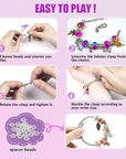 Charm Bracelet Making Kit, Jewelry Making Kit Trendy Stuff for Kids Ages 6-12, Unicorn Toy Cute Stuff for Teen Girls Gifts Birthday Gift, Crafts for Girls 6 7 8 9 10 11 12 Year Old