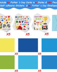 30Pcs Father'S Day Card Making Crafts Kits for Kids, DIY Paper Greeting Card Envelopes Handmade Craft for Daddys Day Girls Boys Home Classroom Indoor Art Game Activities Favors