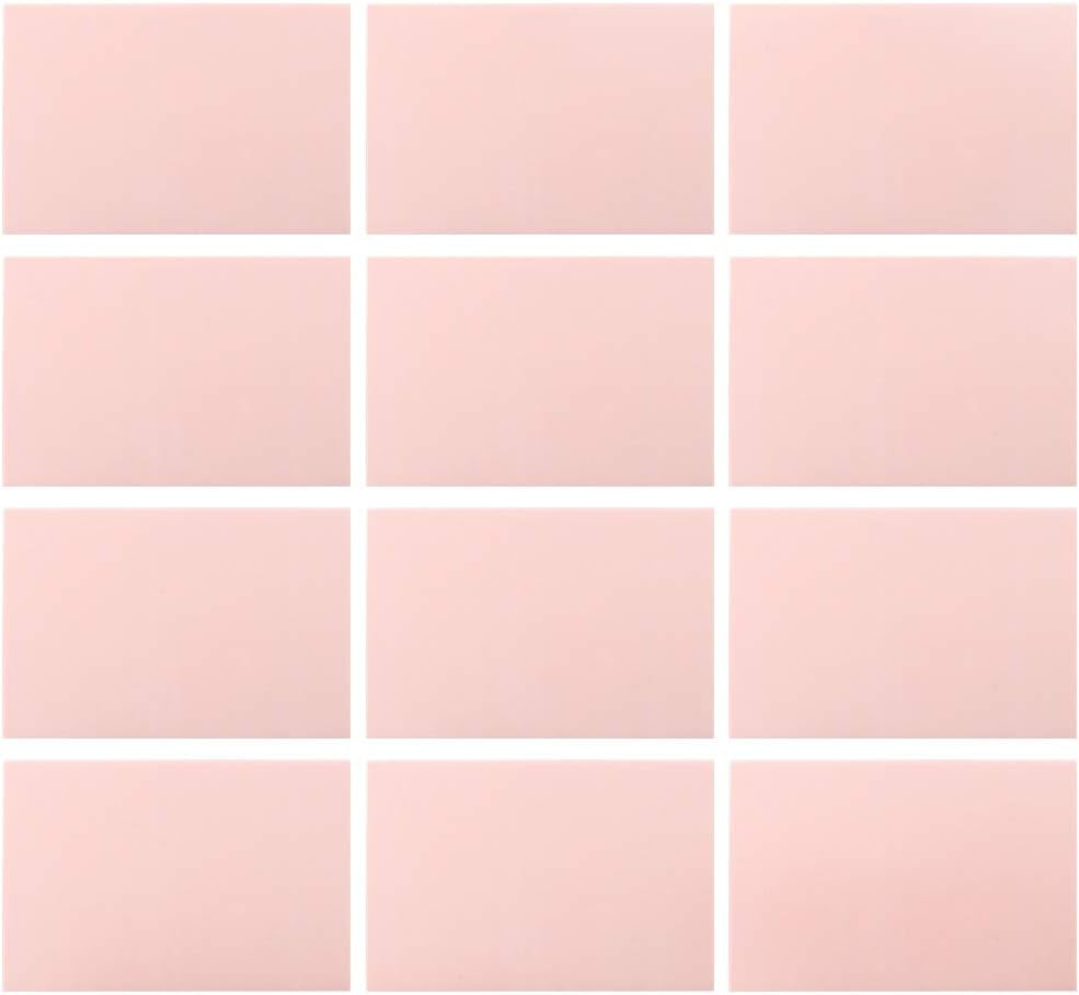 12Pcs 4"X6" Pink Rubber Carving Blocks Linoleum Block Stamp Making Kit