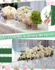 14 Pcs Floral Foam Garland 27.6Ft Absorption Flower Holder Plant Foam Flower Green Sponge Foam for Wedding Arch Door Tabletop Decoration Arrangement Home Garden Craft