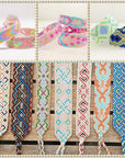 660Pcs Friendship Bracelet String Kit with Storage Box, Embroidery Floss Kit Include 110 Colors Embroidery Thread, 500 Beads, 50 Cross Stitch Tools for Hand Embroidery Knitting Sewing Floss Bobbins