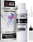 White Alcohol Ink for Epoxy Resin, Upgraded White Alcohol Ink 3.5Oz/100Ml, Alcohol-Based Resin Ink, White Resin Pigment for Resin Petri, Tumblers, Painting, Resin Art