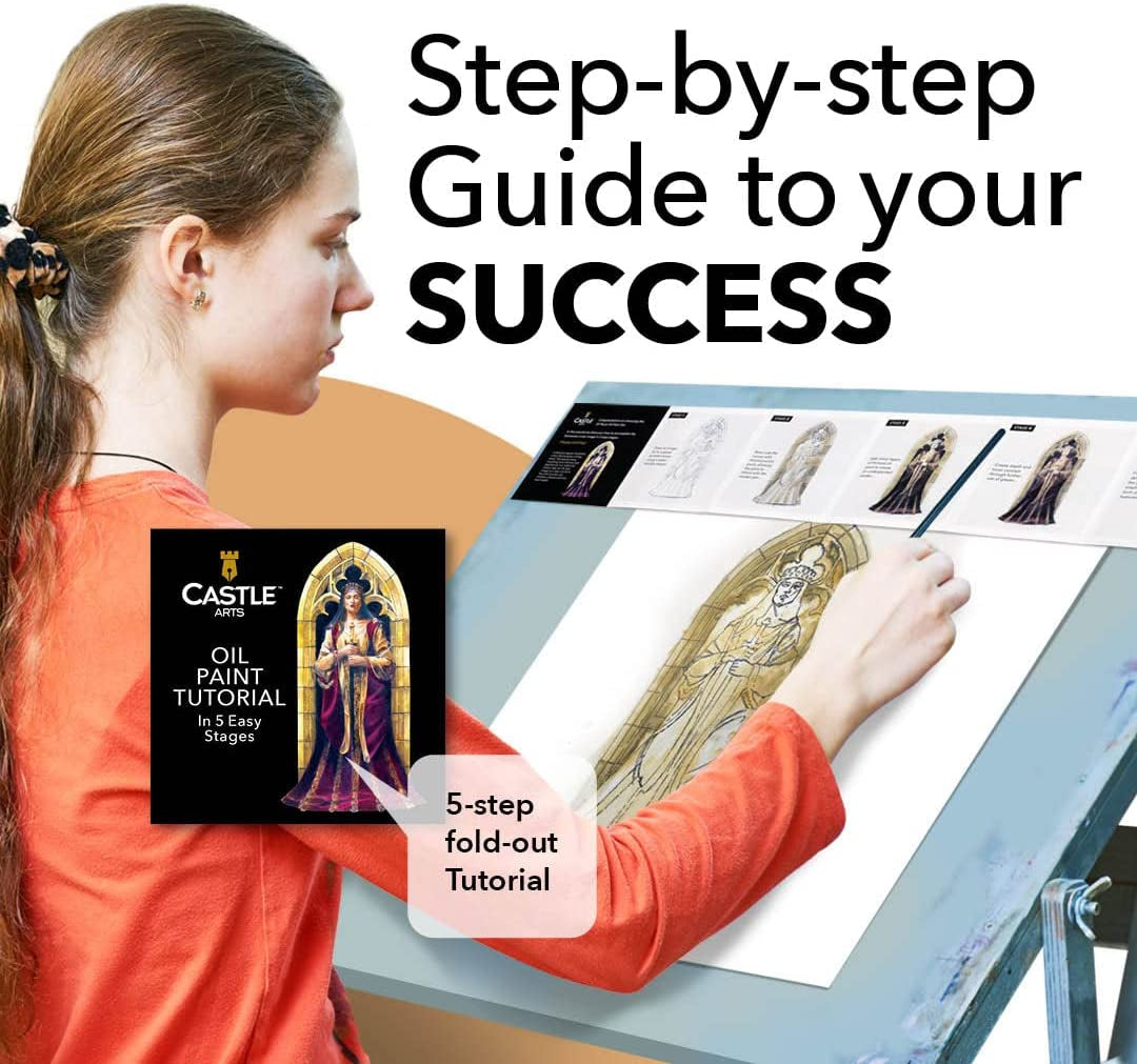 24 X 12Ml Oil Paint Set | Great Value Set for Adult Artists, Beginners and Advanced | Vibrant Variety of Smooth-To-Use Colors | in Impressive Presentation Box with Tutorial