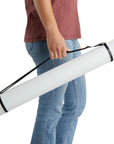 Expandable Poster Tube with Strap for Posters, Documents, Artwork, Blueprint Storage, Carrying Case for Architects, Teachers, Students, Artists (White, 24 to 40 Inches)