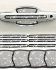8pcs Bling Car Door Handle Anti-Collision Diamond Stickers - Sparkling PVC Decals for Stylish Protection, Fits Most Vehicles, Car Stickers