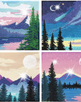 4 Pack Diamond Painting Kits,Easy Diamond Painting Kits for Beginners,5D Succulents Diamond Art Kits,Diy Plants Diamond Dots Big Gem Crafts for Home Wall Decor Gifts （6X6Inch）.