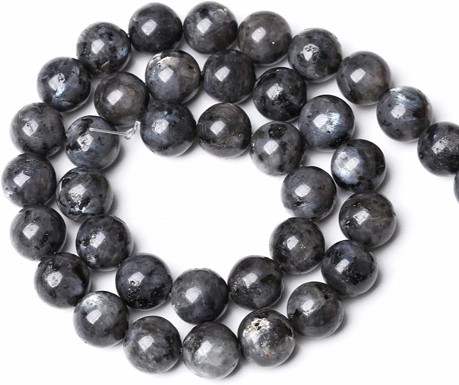 6MM 60PCS Natural Stone Black Labradorite Beads for Jewelry Making DIY Bracelet
