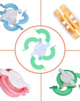 Yarn Ball Winder, Convenient Yarn Winder for Yarn,Yarn Swift and Ball Winder Combo with Easy Installation for Yarn Storage +1 Set 4 Size Pompom Maker+20 Pieces Stitch Knitting Needles+1 PCS Scissors