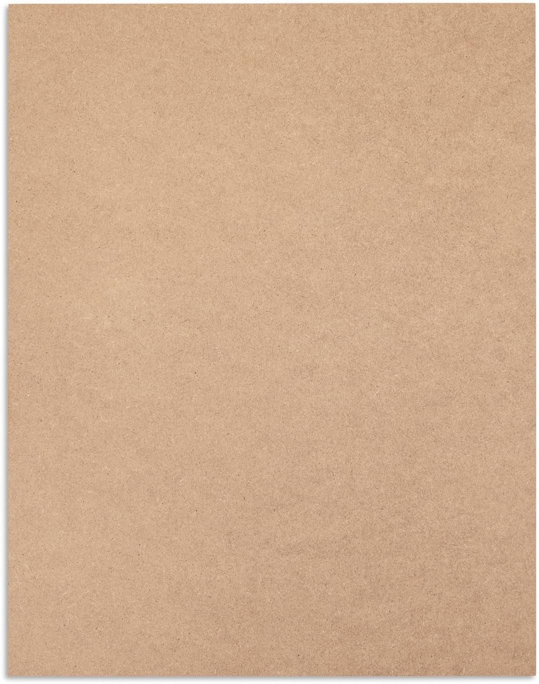 1/4 in MDF Wood Chipboard Sheets for Crafts, Engraving, Painting (11X14 In, 6 Pack)