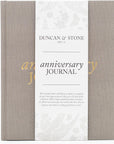 Wedding Anniversary Journal (Taupe, 189 Pages) by Duncan & Stone - Anniversary Book for Couple - Marriage Memory Book & Photo Album - Unique Wedding Gifts for Couple