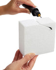 12 Pack Foam Blocks for Crafts, Polystyrene Brick Rectangles for Floral Arrangements, Art Supplies, Holiday Decor (4 X 4 X 2 In, White)