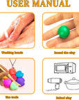 Polymer Clay 50 Colors,  Oven Bake Clay for Kids, Sculpey Clay Kit with DIY Kits for Adults, Modeling Clay for Earring Makeing, Jewelry Making