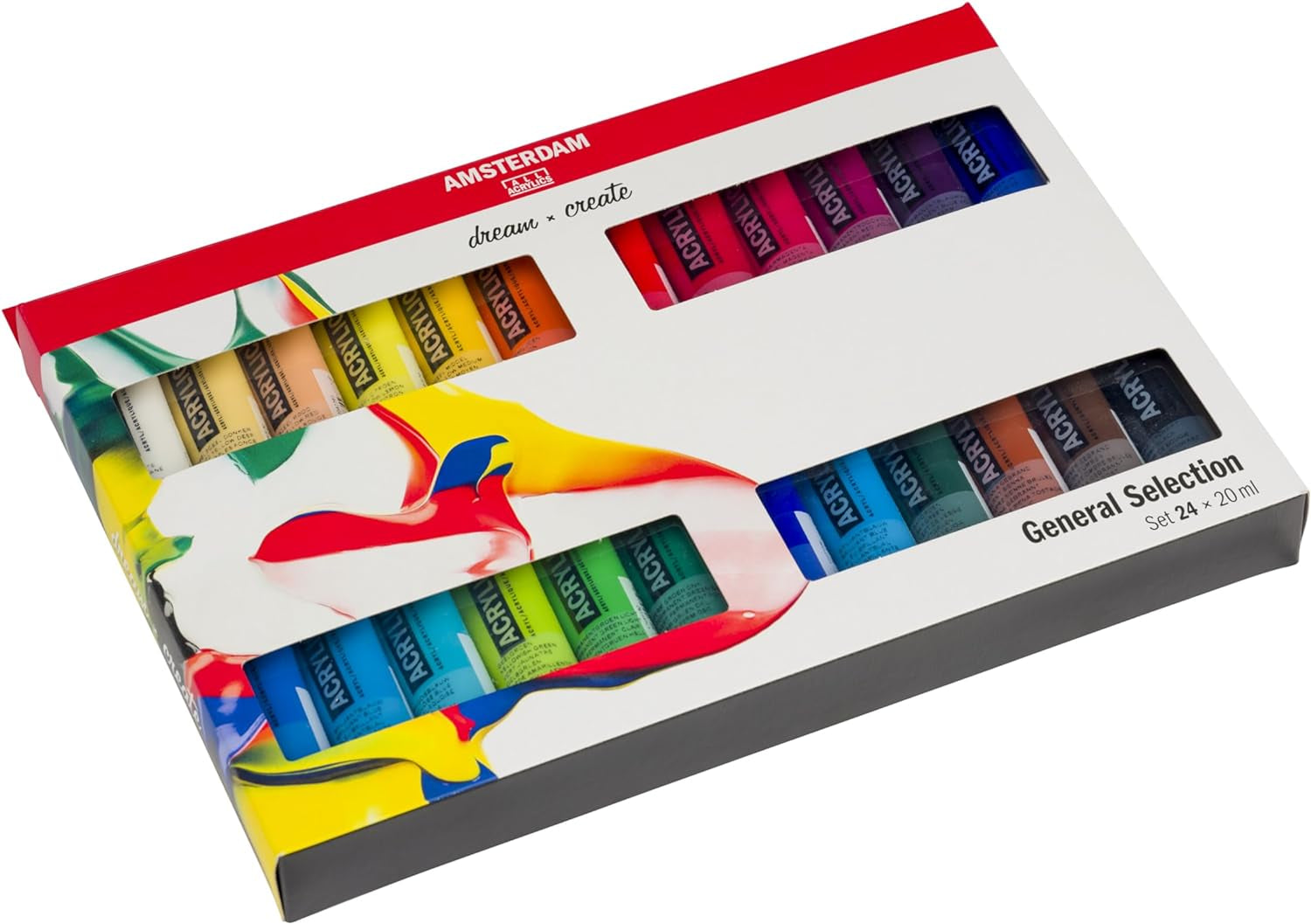 Royal Talens  Acrylic Standard Tubes, 20Ml-Tubes, Set of 24 (100516105)