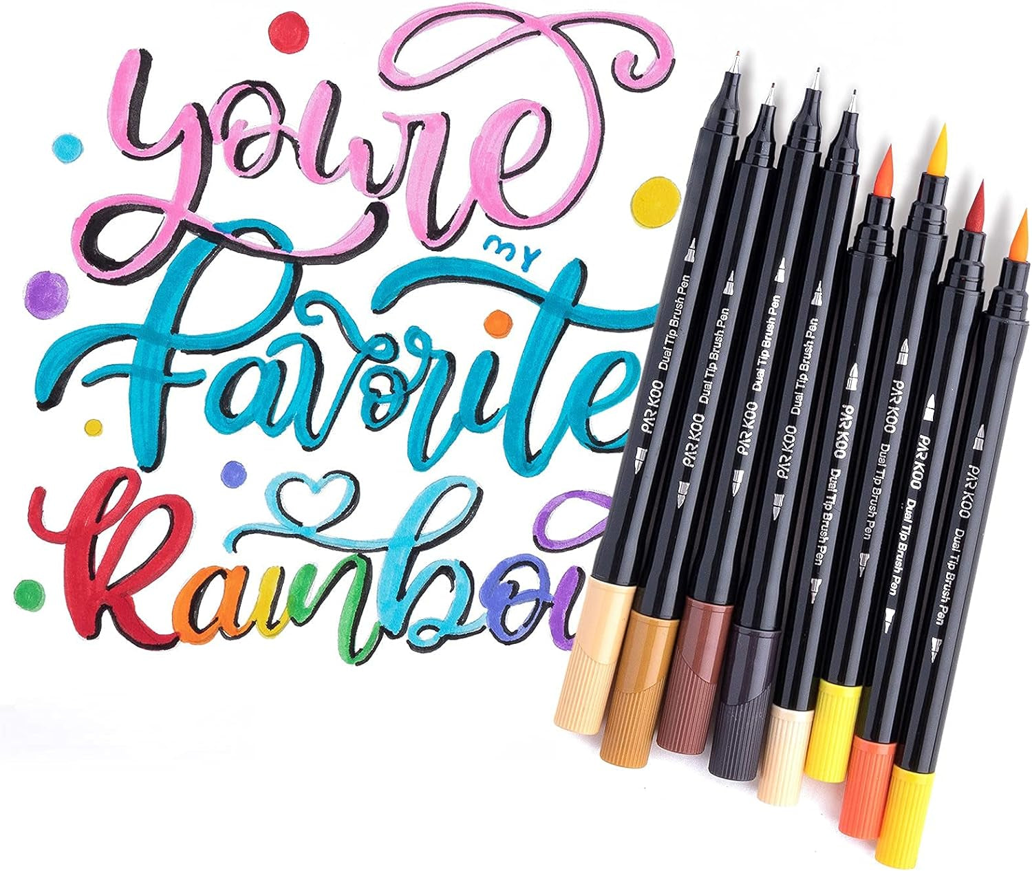Dual Brush Marker Pens for Coloring Books, 60 Colors Artist Fine and Brush Tip Coloring Markers for Journaling Kid Adult Drawing Note Taking Writing Planning Calligraphy
