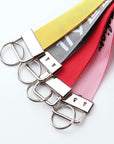 50 Sets Key Fob Hardware Key Fob Keychain Wristlet with Split Ring 1.25 Inch