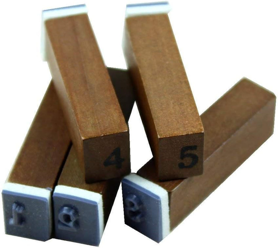 70Pcs/Set Wooden Box Multipurpose Number Alphabet Letter Wood Rubber Stamp New