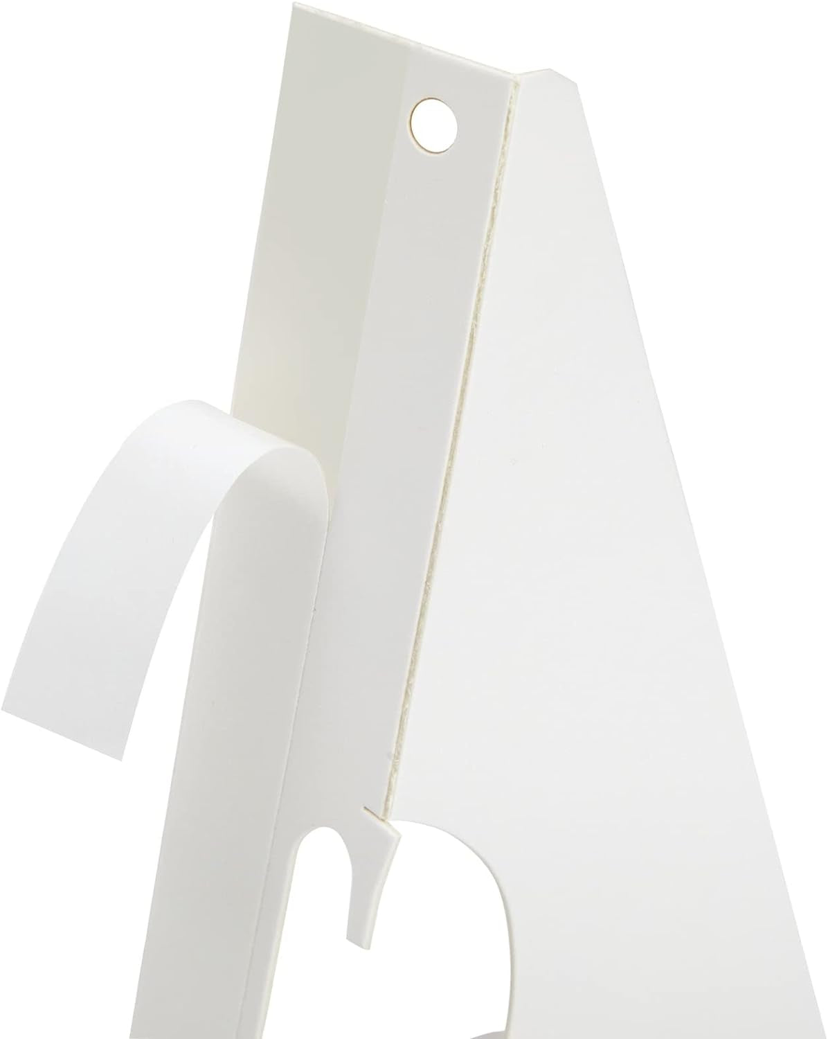 50 Pack Self Stick 9 Inch Cardboard Easel Backs, Picture Frame and Art Stand for Painting, Photos, Artwork, Crafts (White)