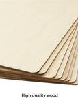 Pack of 4 PCS 12 X 12 Inch Craft Wood, Plywood Board Basswood Sheets, Perfect for DIY Projects, Drawing, Painting, Laser, Wood Burning, Wood Engraving and Laser Projects