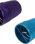 Slip Stop Thimbles, Size Large and Xlarge, Metallic Blue and Purple - Set of 2