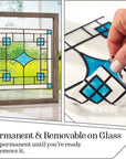 , Floral Stained Kit, Glass Paint Set for DIY Arts and Crafts, Perfect for Beginners and Artists, 1 Count (Pack of 6)