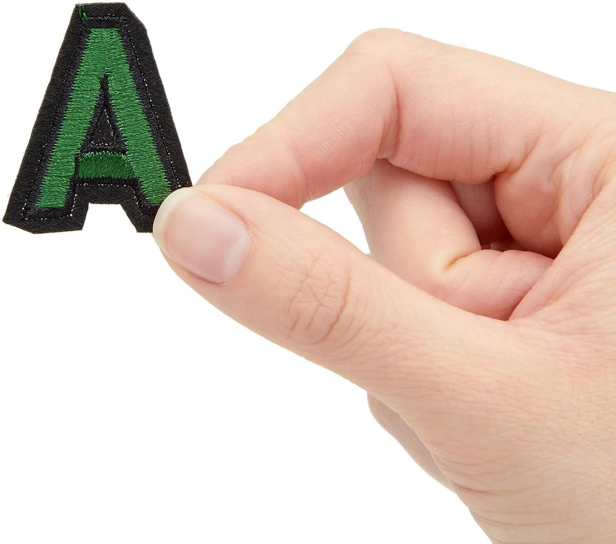104 Pieces Iron on Letters for T-Shirts, 4 Sets of 26 Embroidered Alphabet A-Z Patches for Denim Jackets, Hats, Fabric (1 In)