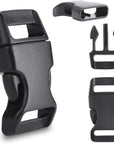 30 Pack 5/8 Inch Side Release Buckles, Contoured Plastic Paracord Bracelet Buckles, Paracord Buckles for Parachute 550 Cord Clips Paracord Bracelets Clasp Dog Collar Buckle DIY Craft Accessories
