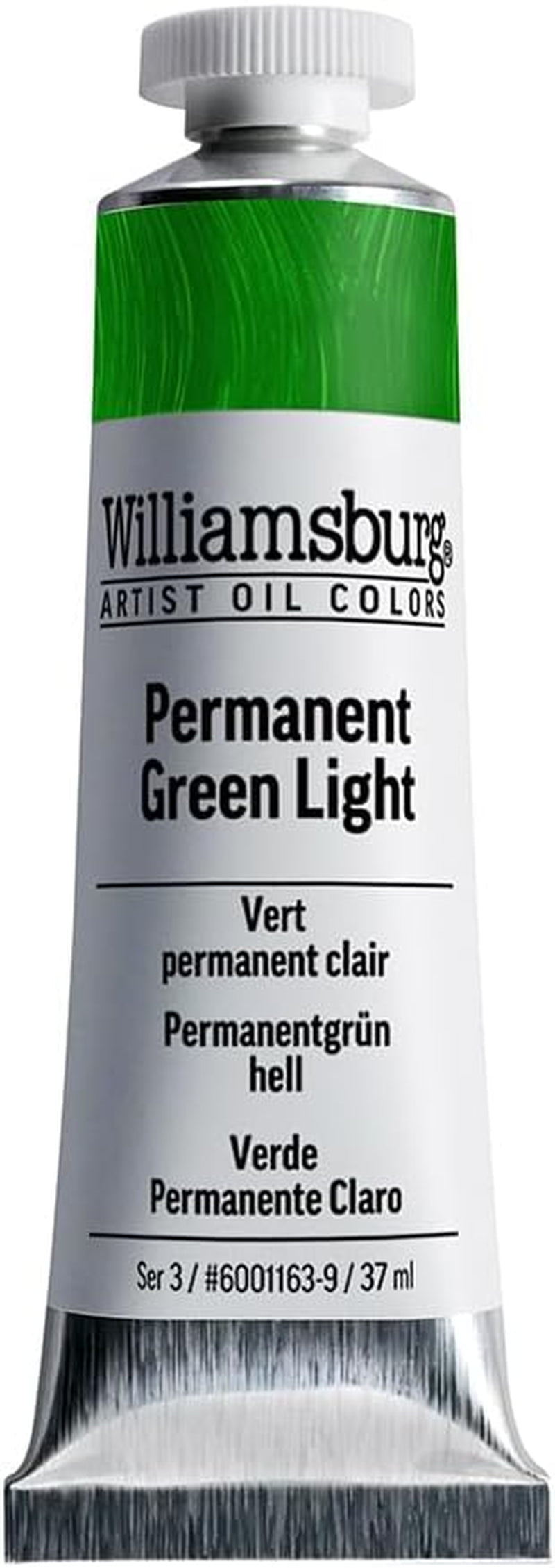 Artist Oil Colors by GOLDEN, Permanent Green Light, 37 Ml Tube, Professional Oil Paint, Semi-Opaque