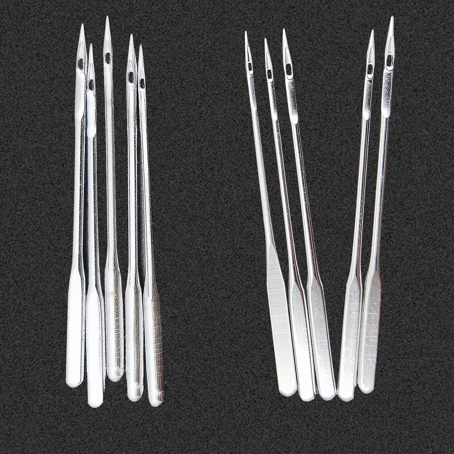 Sewing Machine Needles, Pack of 100, for Singer, Brother, Janome, Varmax and Home Sewing Machines. Universal Standard Needles in Sizes 65/9, 75/11, 90/14, 100/16, 110/18 (100)