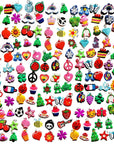 Flydem Rubber Loom Band Silicone Charm, Bracelet Charms,Loom Rubber Bands Charms,Bracelet Pendant,(105Pcs)