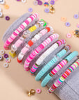 Clay Beads Bracelet Making Kit, 3800Pcs Polymer Flat Beads for Jewelry Making Heishi Beads for Friendship Bracelet Kit with Charm Kit for DIY Crafts Gifts for Girls Age 6-12