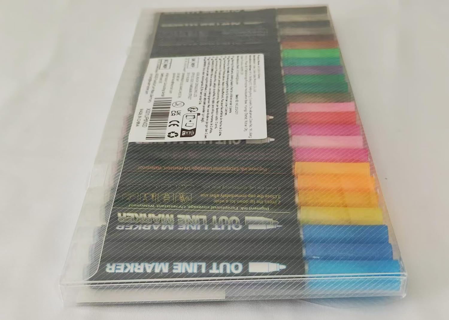 Shimmer Markers Outline Double Line: 24 Colors Glitter Metallic Pen Set Super Squiggles Sparkle Cool Fun Self Sparkly Kid Age 4 8 10 12 Girl Gift Doodle Supplies Art Craft Girl Stocking Stuffer