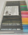 Shimmer Markers Outline Double Line: 24 Colors Glitter Metallic Pen Set Super Squiggles Sparkle Cool Fun Self Sparkly Kid Age 4 8 10 12 Girl Gift Doodle Supplies Art Craft Girl Stocking Stuffer