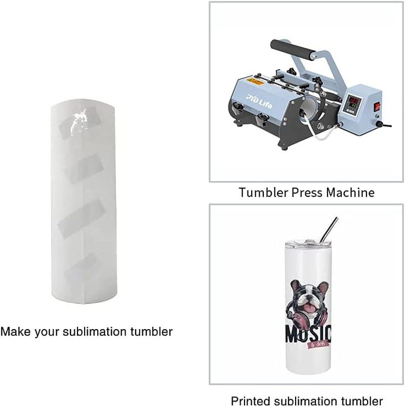 2 PCS Sublimation Blanks Skinny Tumbler White 20 OZ Straight Double Wall Stainless Steel Tumbler with Metal Straw Tumbler Cups for Tumbler Heat Press Machine Heat Transfer