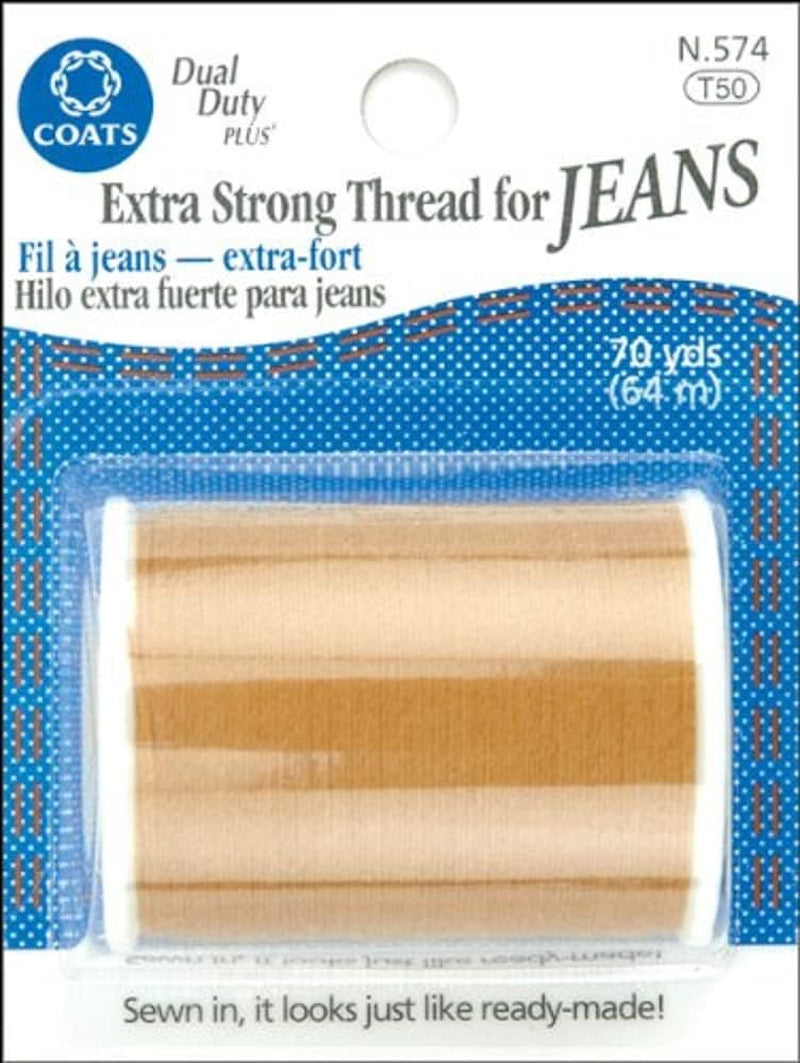 & Clark Inc. N574 Extra Strong Thread for Jeans, 70-Yard, Golden