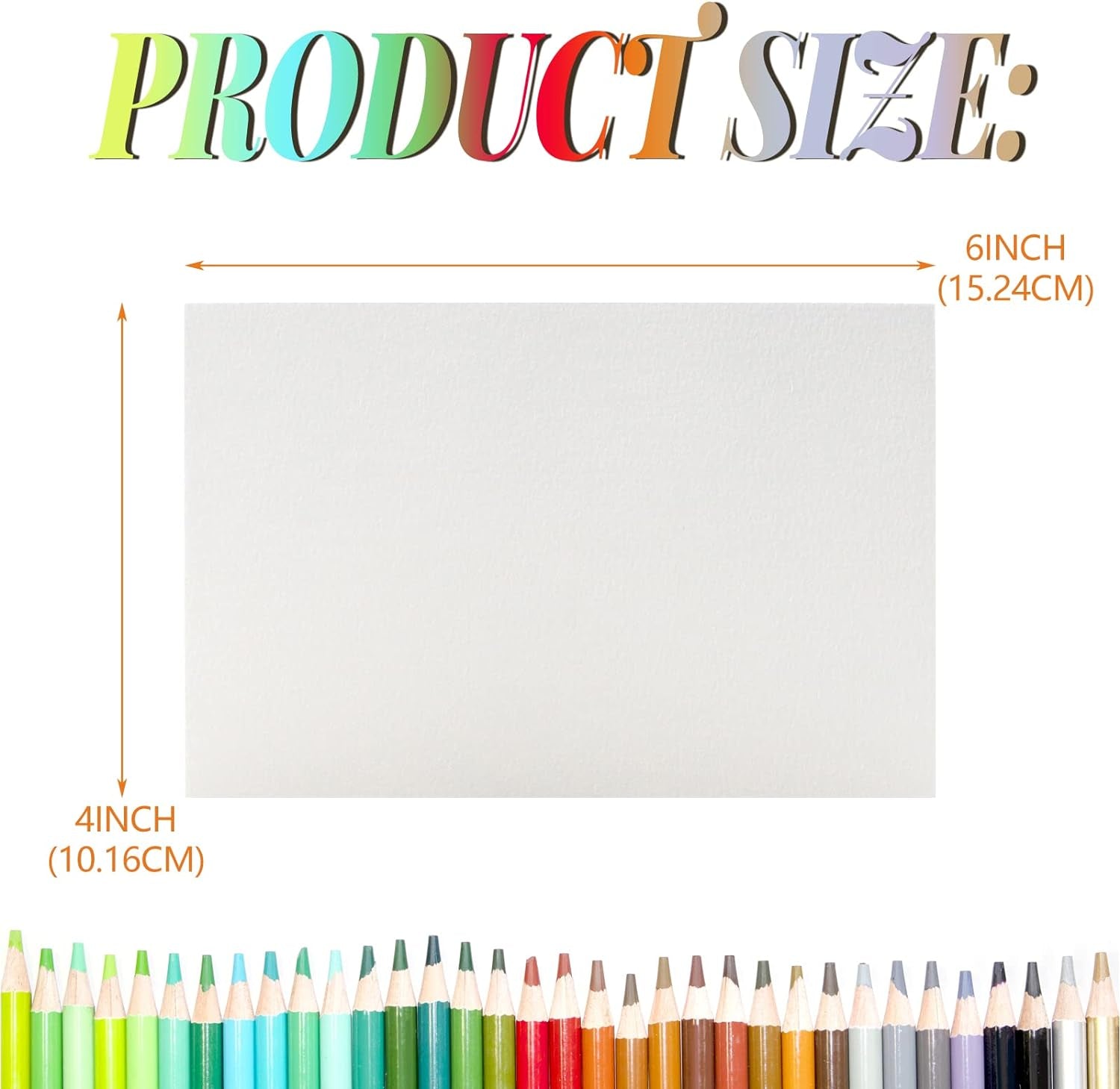 100Pcs 100% Rag Cotton White Watercolor Paper Cold Press Paper Bulk 140Lb Heavyweight Paper Watercolor Paper Cards Watercolor Drawing Student Artist for Kids,4 X 6 Inch