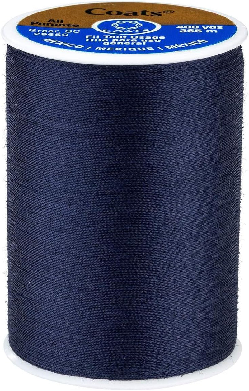 & Clark All-Purpose Navy Thread /400 Yard Spool/ 1 Spool of Yarn