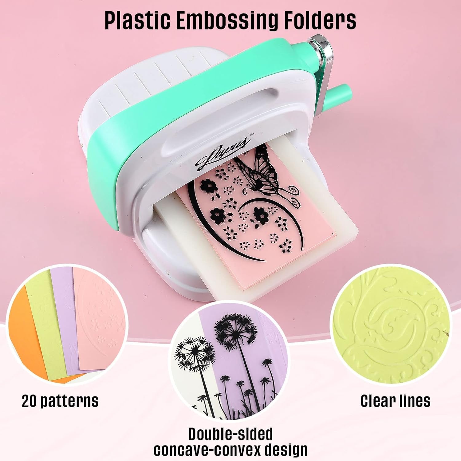 20 Pcs Embossing Folders for Card Making Embossing Machine Template DIY Plastic Embossing Stencil Paper Card Decorating Mold for Scrapbook Photo Album DIY Craft, 5.8 X 3.9 Inch(Vintage)