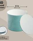 50-Pack of Small round Mirrors for Crafts, 4-Inch Glass Tile Circles for Wall and Table Decor, Mosaics, DIY Home Projects, Decorations, Arts and Crafts Supplies