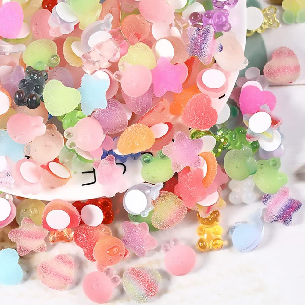 3D Clear Resin Stickers for Big Belly Cups Mugs, Removal without Trace Stickers, 100Pcs Mixed Shapes Resin Self Adhesive Art Stickers Decor for Handcraft/Diy/Photo Album/Hair Accessories/Phone Case/Laptop/Refrigerator