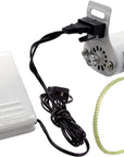 Sewing Machine Motor Kit with Foot Pedal & Belt - 110 Volt, 100 Watt for Imported & Domestic Home Sewing Machines (Black)