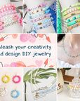 23110 Pcs Clay Beads Bracelet Making Kit, 144 Colors 7 Boxes Friendship Bracelet Beads Clay Bead Bracelet Kit Flat Heshi Beads for Jewelry Necklace Making DIY Crafts Gift
