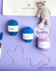 Soft Yarn 2400 Yards (24X50G), Acrylic Yarn for Crocheting & Knitting, 24 Vivid Colors, Perfect for Crafts, Amigurumi Yarn Set