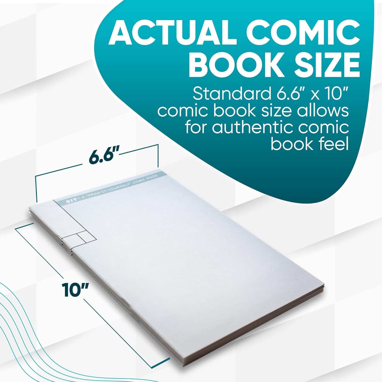 - Blank Comic Book, Draw-It-Yourself Comic Sketch Book with Dynamic Panels, 6.6 X 10 Inches, 28 Pages, Pack of 3