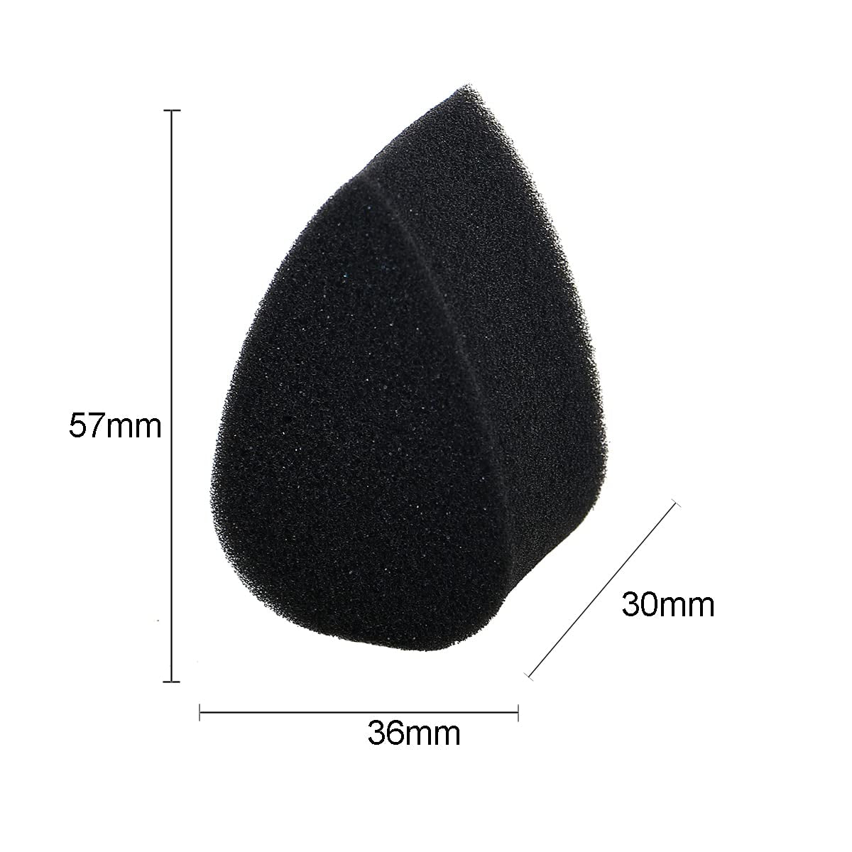 Face Paint Sponges Face Painting Black Sponges Petals High Density for Art Work and Body Paint (10 Petals + 10 Half Moon)