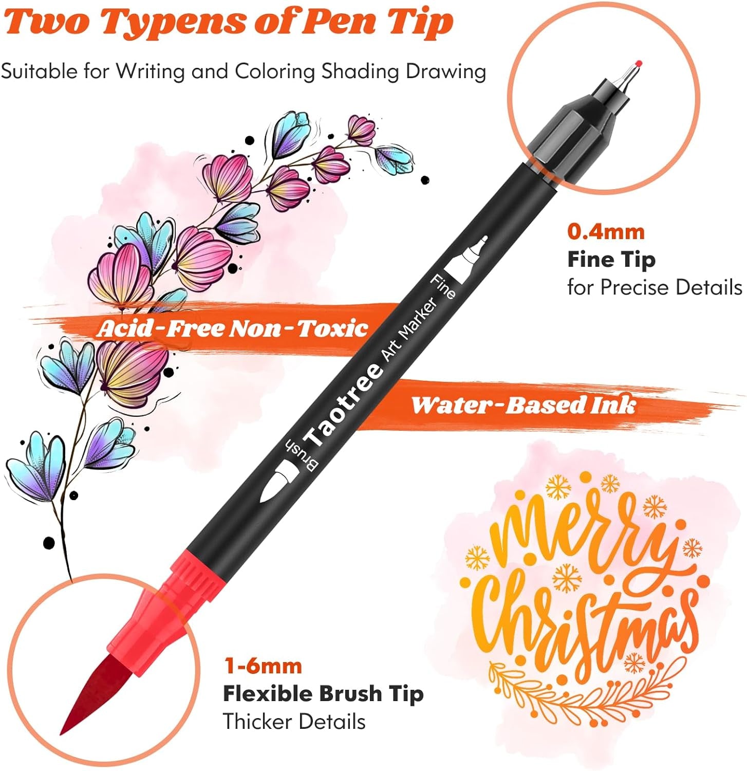 36 Colors Dual Tip Art Markers Pens for Kids Adult Coloring Books, Artist Fine & Brush Tip Coloring Markers Drawing Pen for Journaling Note Taking Lettering Calligraphy Craft Art Supplies Set