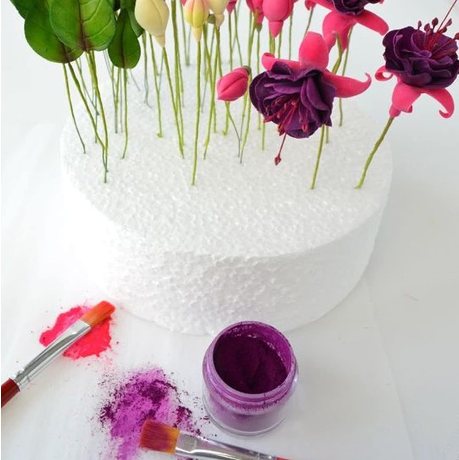 48 Pack Foam Circles for Crafts, 3 Inch Polystyrene Foam Discs, round Craft Foam for DIY Arts, Sculpture, Modeling, Kids Class, Floral Arrangement