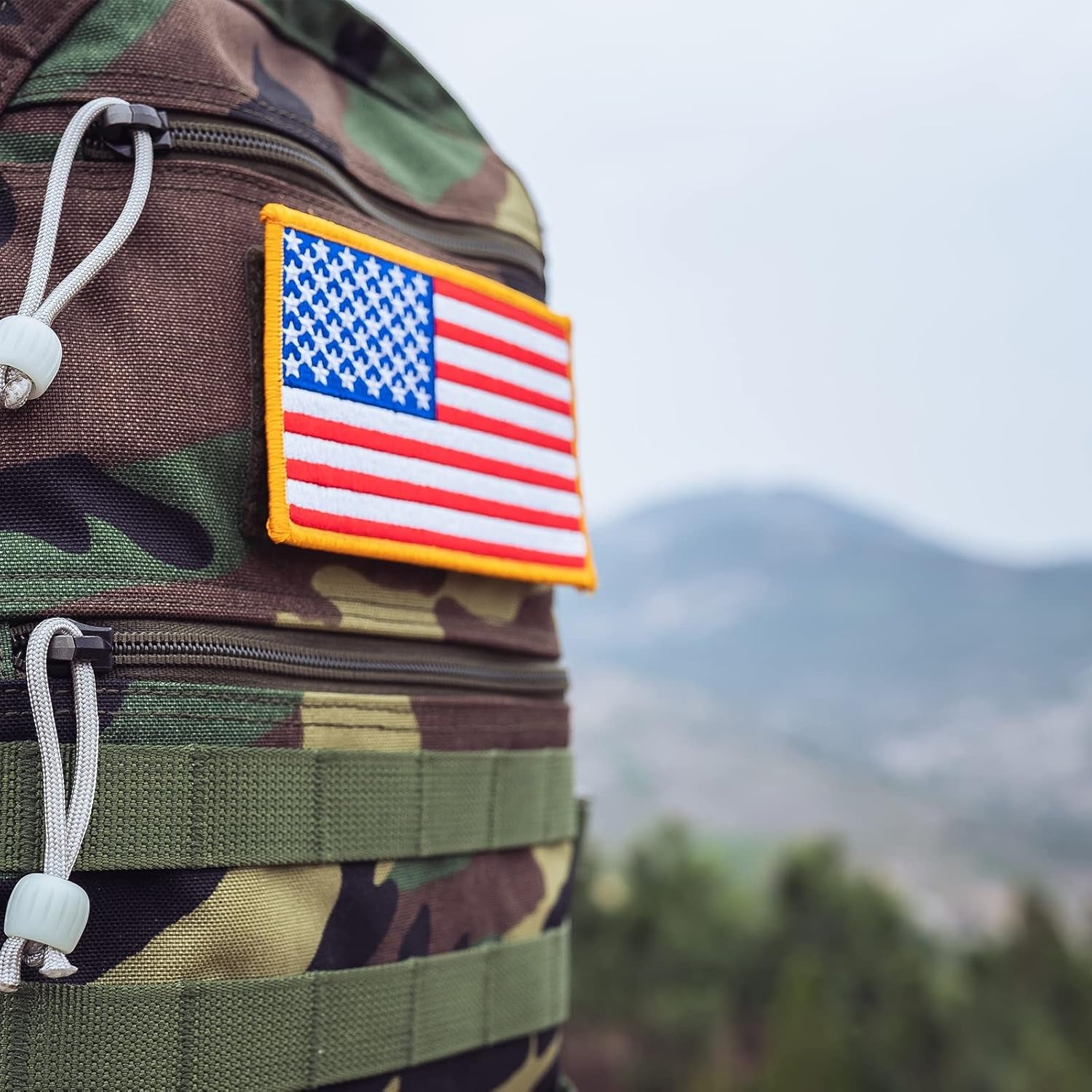American Flag Embroidered Patches,Government Issue Military Surplus,Vest Size Tactical Military Morale Flag Patch,Hook and Loop USA Flag Patches Set for Caps,Bags,Backpacks,Tactical Vest,1-Pack