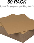 Chipboard Sheets 8.5 X 11 Inches, 50 Pack, Acid Free, 0.057” Heavy Weight, Brown, Create Three-Dimensional Embellishments for Cards, Mixed Media, Crafts, Fabric Organizer