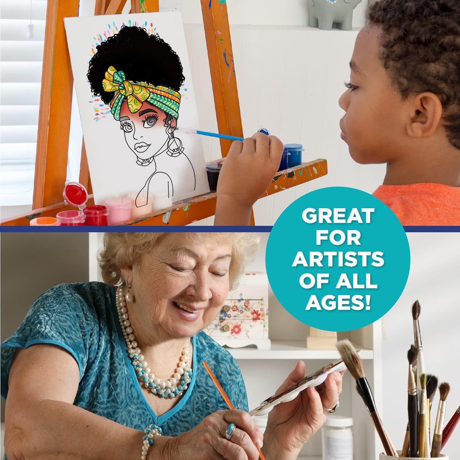 Pre Drawn for Painting for Adults 10 Pack 8X10 without Frame Sip and Paint Canvas,Drawn Canvas for Painting for Adults Kids,Sip and Paint Kit for Adult'S Date Night