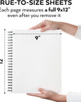 Sketch Book 2-Pack, 9X12 Inches, 200 Sheets, 100 Sheets Each Drawing Book, 68 Lb, 100Gsm Paper, Spiral Bound Artist Sketch Pad, Durable Acid Free Drawing Pad, for Adults and Teens, Bright White